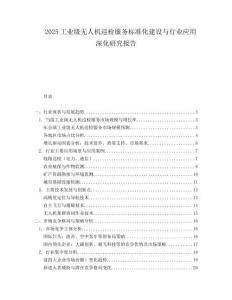 2025工业级无人机巡检服务标准化建设与行业应用深化研究报告.docx