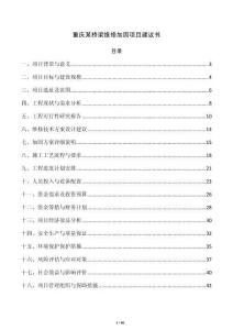 重庆某桥梁维修加固项目建议书