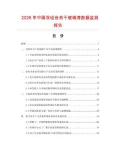 2026年中国双组份自干玻璃漆数据监测报告.docx