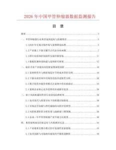 2026年中国甲管伸缩器数据监测报告.docx