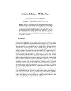 similarity coloring of dti fiber tracts - 布朗大学