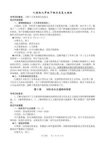 人教版九年级下册历史中考复习提纲