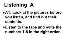 下载 初中英语 牛津版 七年级下 第六单元 听力课A listeningA ppt课件