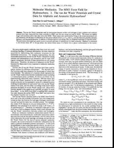 分子力场MM3的文献之三