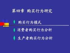 第四章购买行为研究