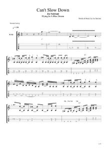 Joe Satrian吉他大师Can_´t Slow Down