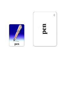 人教版PEP三年级上册英语单词卡片（电子版）