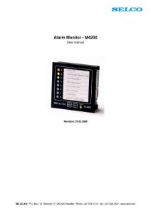 SELCO 报警模块说明书Alarm Monitor - M4200
