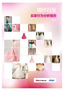 婚纱行业买家行为分析报告-2013.1