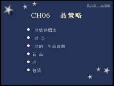 ch06 产品策略