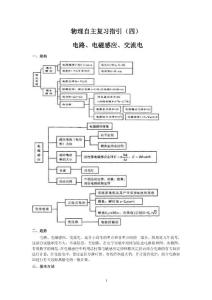 物理自主复习指引（四）