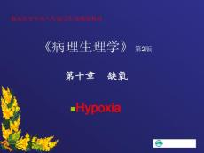 病理生理学 第十章 缺氧