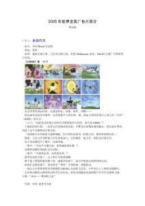 2005世界金奖广告片解读