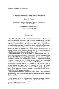 A  Jacobson  Radical  for  Hopf  Module  Algebras