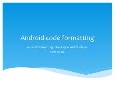 Android代码规范化