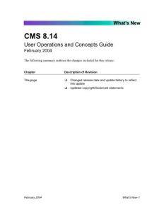 VisionPlus Credit Management System-CMS 8.14 User Operations
