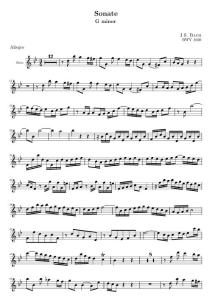 长笛sonata(BWV 1020) (JS Bach)