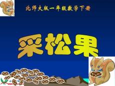 北师大版数学一年级下册《采松果》PPT课件之一