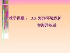 海洋环境保护与海洋权益