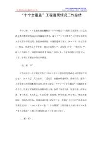 “十个全覆盖”工程进展情况工作总结