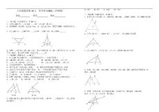 第14章三角形单元测验（沪科版八上）