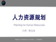 人力资源规划