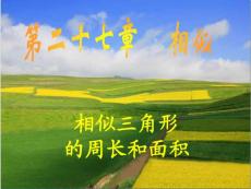 27.2.3  相似三角形的周长和面积