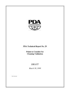 pda technical report No 29