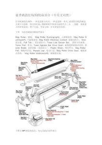 HP硒鼓結構圖組成部分