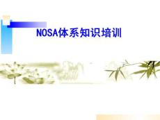 NOSA体系知识培训