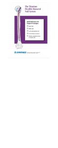 The Titanium Flexible Humeral Nail System Chart