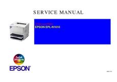 爱普生EPSON EPL-N1610维修手册