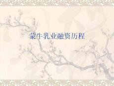 案例__蒙牛融資歷程