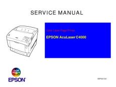爱普生EPSON Aculaser C4000维修手册