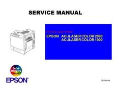 爱普生EPSON Aculaser COLOR 2000_1000维修手册