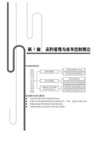 采购管理与库存控制(张浩)第一章概论