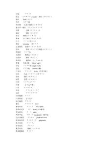 日语词汇分类--纺织用语