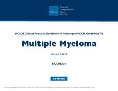 2011NCCN多发性骨髓瘤指南
