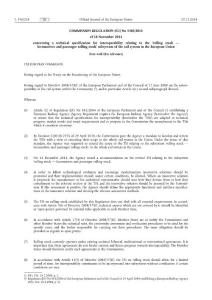 Locomotives and passenger rolling stock - LOC & PAS TSI