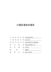 計量標準技術報告(水表).doc1