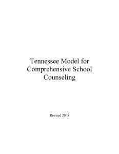 TN Model for Comprehensive School Counseling - Tennessee Model for
