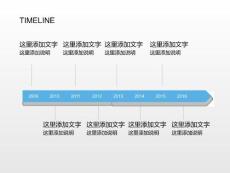 PPT页面制作之时间线模板