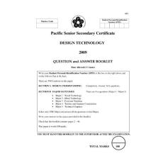 2009年南太平洋地区高中认证考试PSSC艺术设计试卷