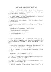 法律咨詢問答整理--國際貿(mào)易糾紛篇