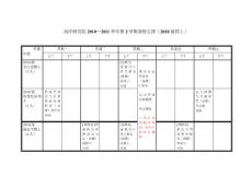 南洋研究院2010—2011學(xué)年第2學(xué)期課程安排（2010級博士）