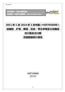 ...,考古學等意義收出口數據月報(HS97050000)