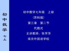 省送教下乡   3.2代数式