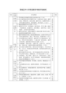 渭城区中小学有效教学考核评估细则