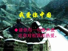 七年级语文下册《我的中国心》课件 苏教版