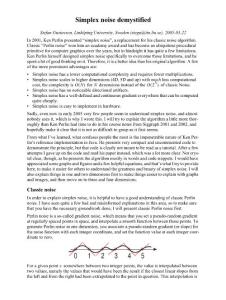 Simplex Noise噪声算法介绍